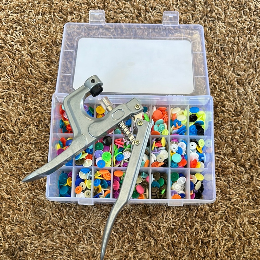 Colorful Snap Button Kit with Pliers
